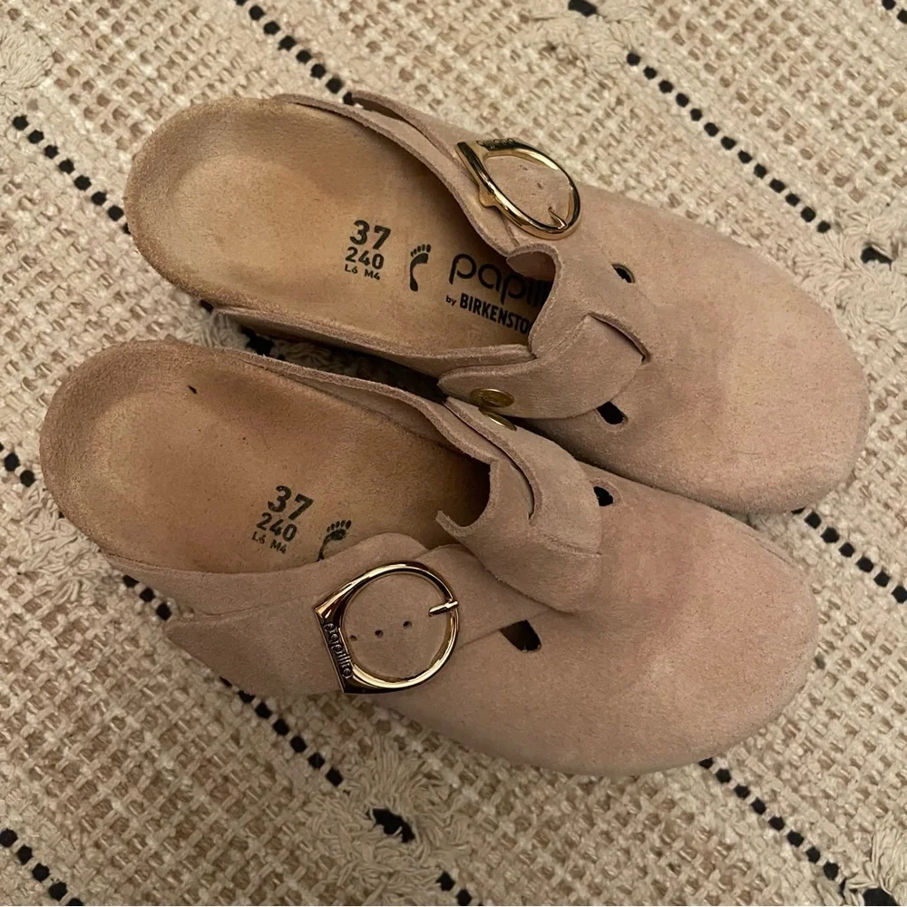 Birkenstock | Fanny Suede Cork Heel Mule 37 - Picture 3 of 8